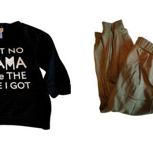 Baby Boy's Ain't No Mama Like The One I Got T-shirt & Pants Outfit Size 12-18 Mo